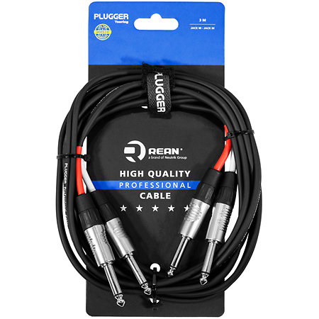Plugger Câble bretelle Jack mâle mono - Jack mâle mono 3m Touring