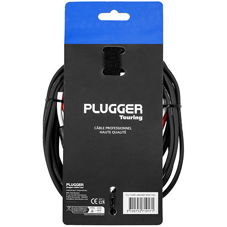 Câble bretelle Jack mâle mono - Jack mâle mono 3m Touring Plugger