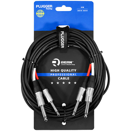 Plugger Câble bretelle Jack mâle mono - Jack mâle mono 6m Touring
