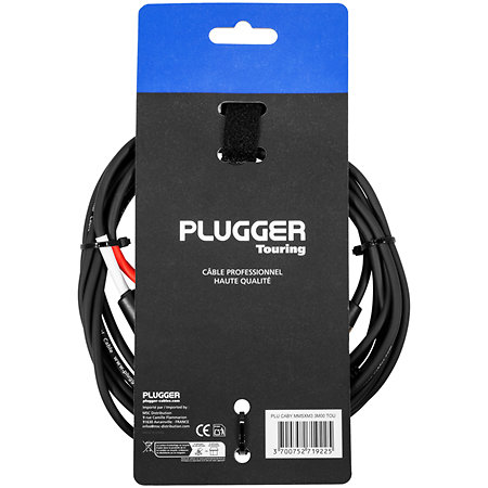 Câble Y mini-Jack mâle stéréo - XLR mâle 3b 3m Touring Plugger