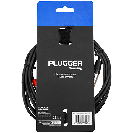 Câble Y Jack mâle mono - RCA mâle 3m Touring Plugger
