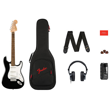 Pack Affinity Stratocaster Mustang Micro Black Squier by FENDER