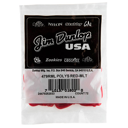 479RML Poly Standard Medium Light Sachet de 72 Dunlop