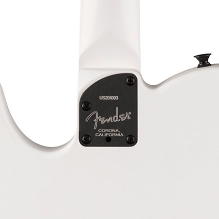 Jack White Triple Sonic Acoustasonic Telecaster MPL Satin Arctic White Black Top + Etui Fender