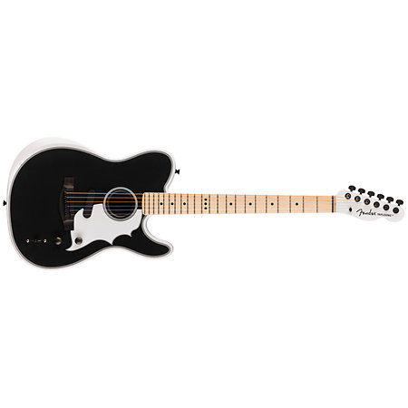 Jack White Triple Sonic Acoustasonic Telecaster MPL Satin Arctic White Black Top + Etui Fender