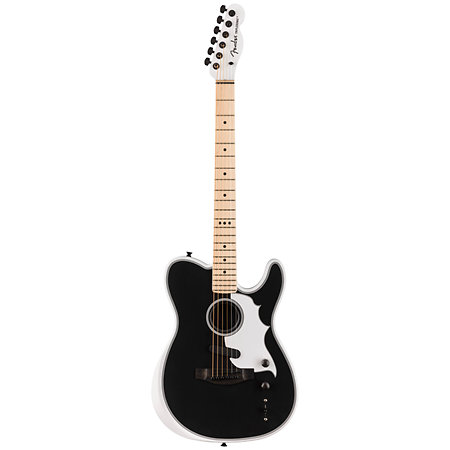 Jack White Triple Sonic Acoustasonic Telecaster MPL Satin Arctic White Black Top + Etui Fender