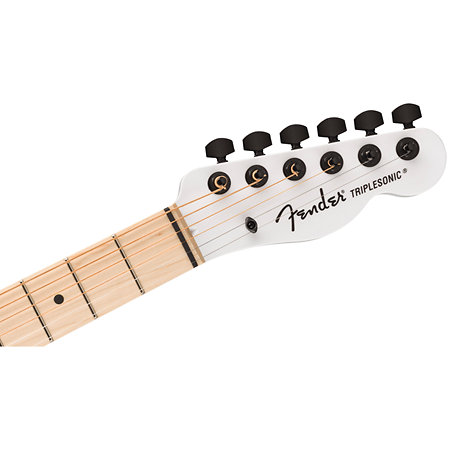 Jack White Triple Sonic Acoustasonic Telecaster MPL Satin Arctic White Black Top + Etui Fender