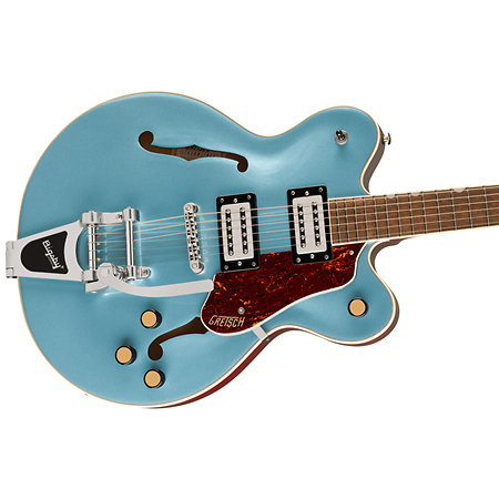 G2622T Streamliner Center Block Bigsby LR Broad’Tron BT-3S Arctic Blue Gretsch Guitars