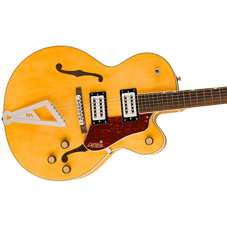 G2420 Streamliner Hollow Body Chromatic II LR Broad'Tron BT-3S Village Amber Gretsch Guitars