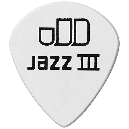 478P88 Tortex White Jazz III 0,88 mm Sachet de 12 Dunlop