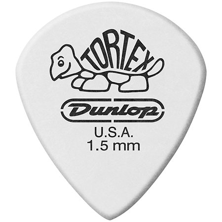 Dunlop 478P150 Tortex White Jazz III 1,50 mm Sachet de 12