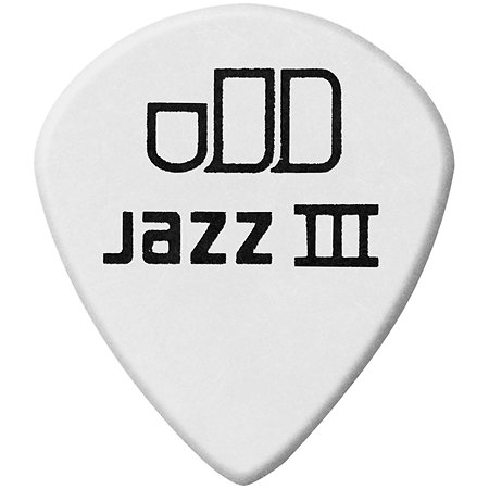 478P150 Tortex White Jazz III 1,50 mm Sachet de 12 Dunlop