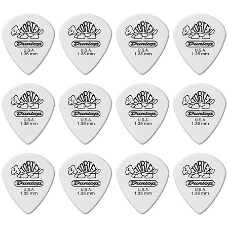 478P135 Tortex White Jazz III 1,35 mm Sachet de 12 Dunlop