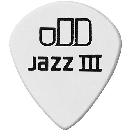 478P135 Tortex White Jazz III 1,35 mm Sachet de 12 Dunlop