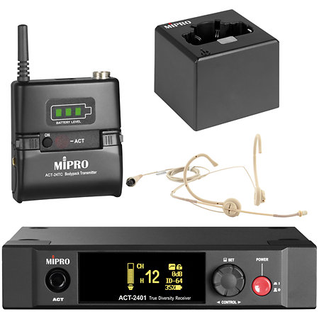 Mipro Pack MU-55HNS + ACT-24TC Lithium  + ACT-2401+ MP-8