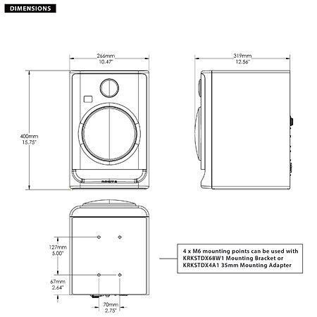 Pack Rokit RP8 G5 (la paire) + Supports hauts Krk