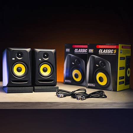 Pack Classic 5 Monitor (la paire) + Supports hauts Krk