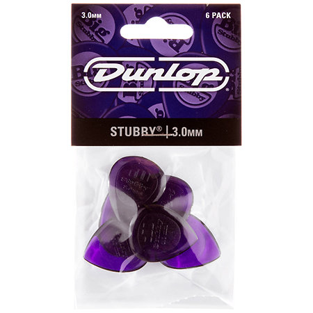 474P300 Stubby Tri 3,00 mm Sachet de 6 Dunlop