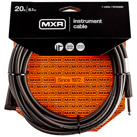 MXR DCIS20R Jack droit - Jack coudé 6 m