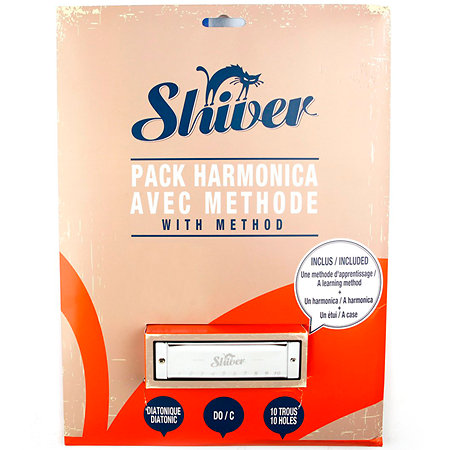 Pack harmonica en Do et méthode Shiver