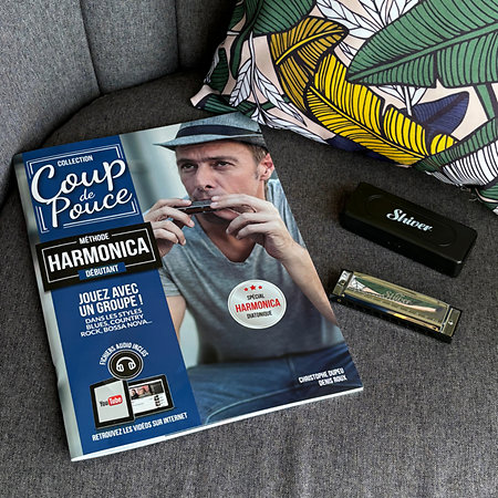 Pack harmonica en Do et méthode Shiver