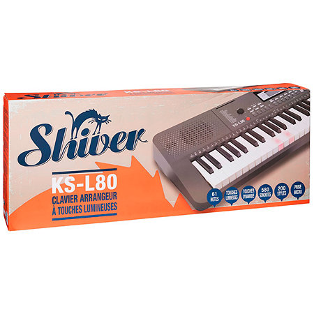KS-L80  Clavier Arrangeur 61 touches lumineuses Shiver