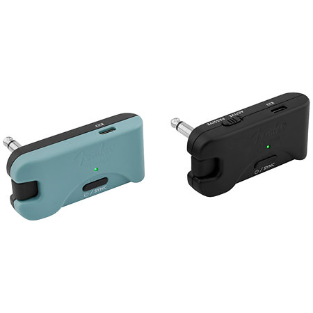Telepath Wireless System Mystic Ice Blue and Black Fender