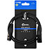 Câble DMX XLR femelle 3b - XLR mâle 3b 1m Touring Plugger