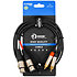 Câble bretelle XLR femelle 3b - RCA mâle 3m Touring Plugger