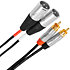 Câble bretelle XLR mâle 3b - RCA mâle 3m Touring Plugger