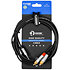 Câble Y mini-Jack mâle stéréo - RCA mâle 3m Touring Plugger