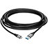 Câble USB 3.1 USB-A / USB-C noir, longueur 2 m Klotz