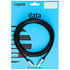 Câble USB 2.0 USB-C / USB-B noir, longueur 50 cm Klotz