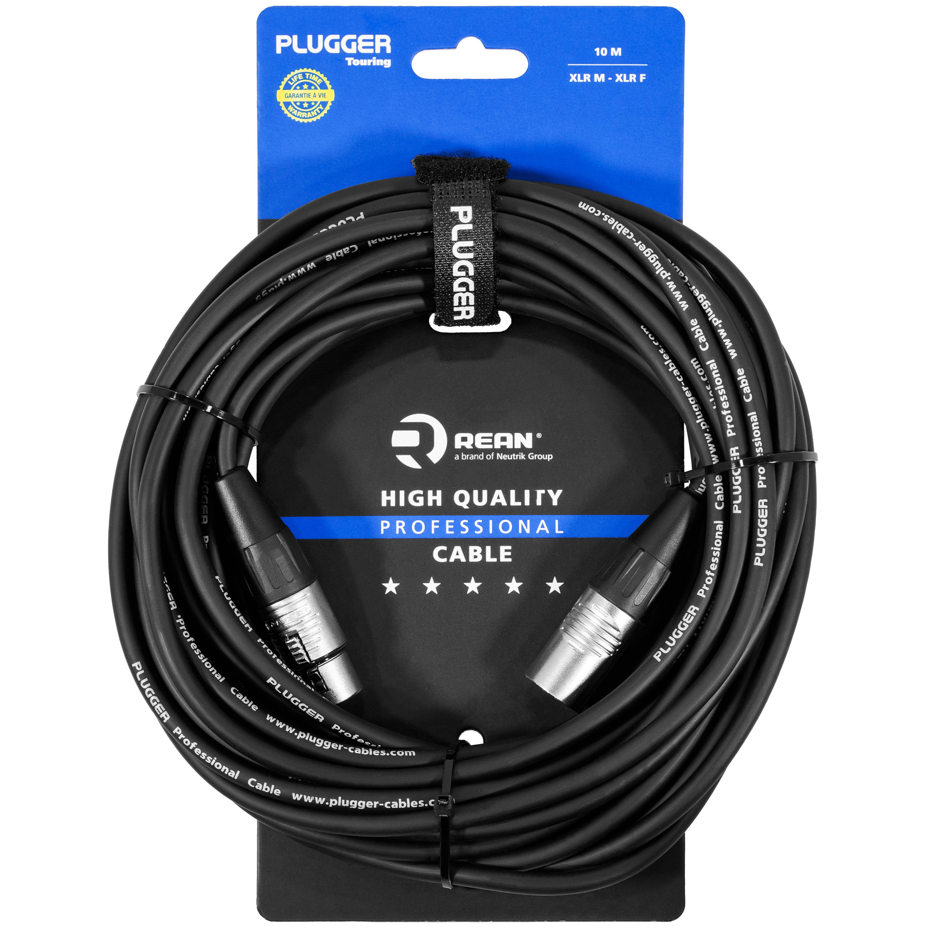 Stagg Câble DMX XLR Femelle 3b - XLR Mâle 3b 3 mètres - Câble DMX