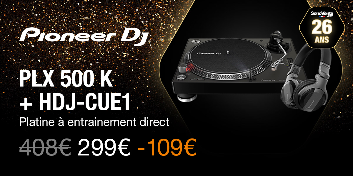 Pioneer DJ - PLX 500 K + HDJ-CUE1