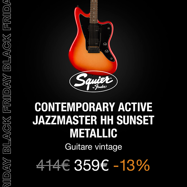 Squier by Fender - Contemporary Active Jazzmaster HH Sunset Metallic