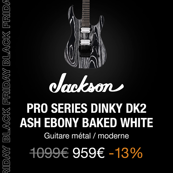 Jackson - Pro Series Dinky DK2 Ash Ebony Baked White