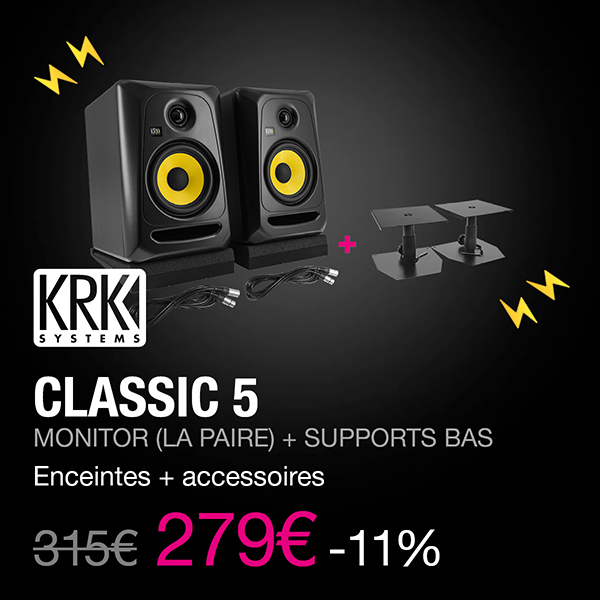 KRK - Pack Classic 5 Monitor (la paire) + Supports bas