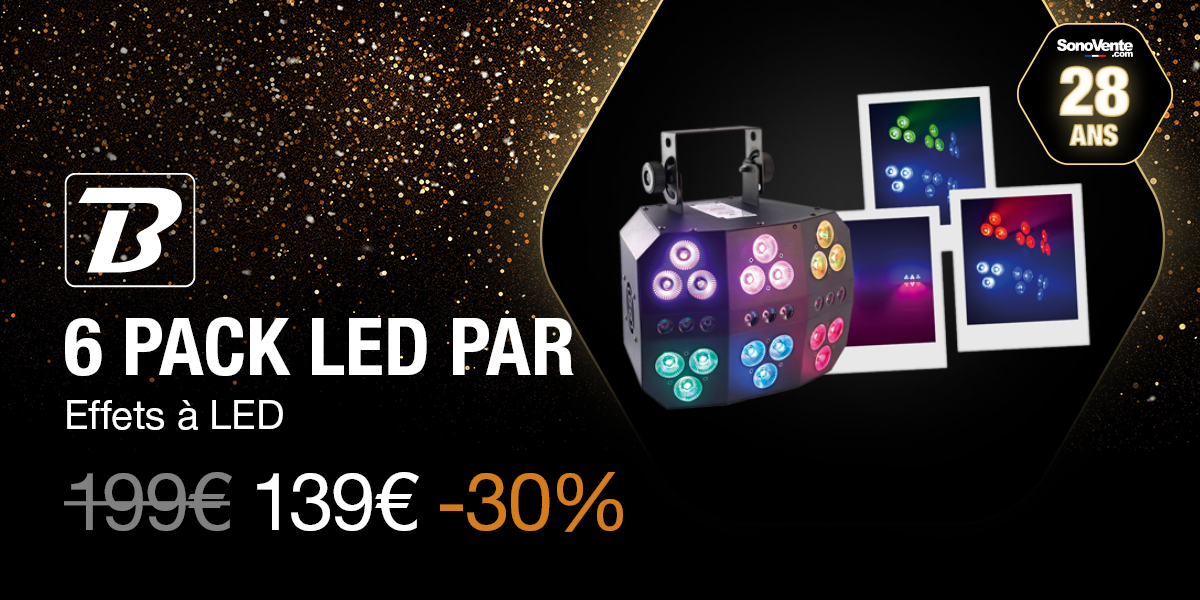 BoomTone DJ - 6 pack LED par