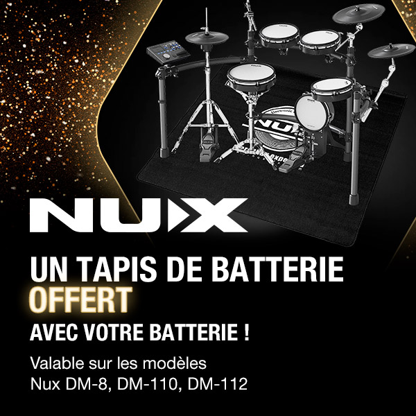 NUX - Tapis de batterie offert !