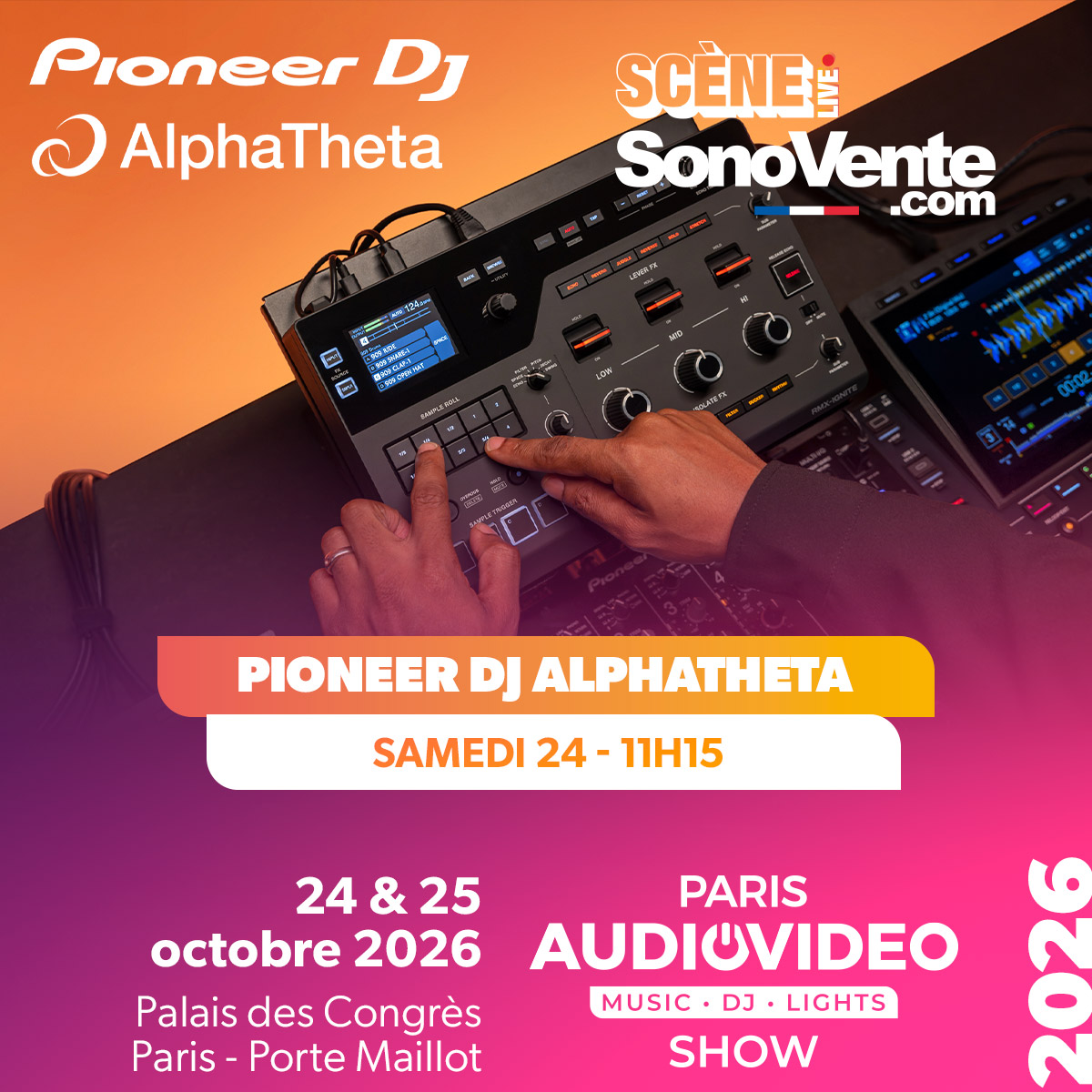 Démo Pioneer DJ  AlphaTheta